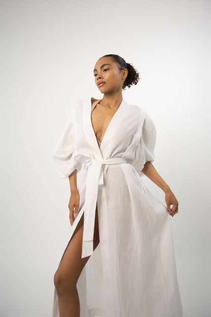 Leinen-Kimono