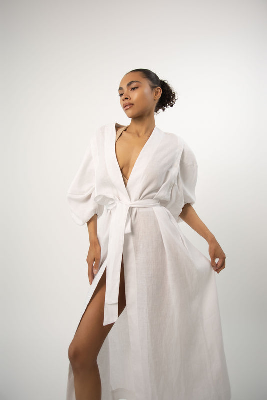 Leinen-Kimono