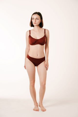 Bikini Top Aqua Luxe – Farbe Braun | Breezeera Bademode